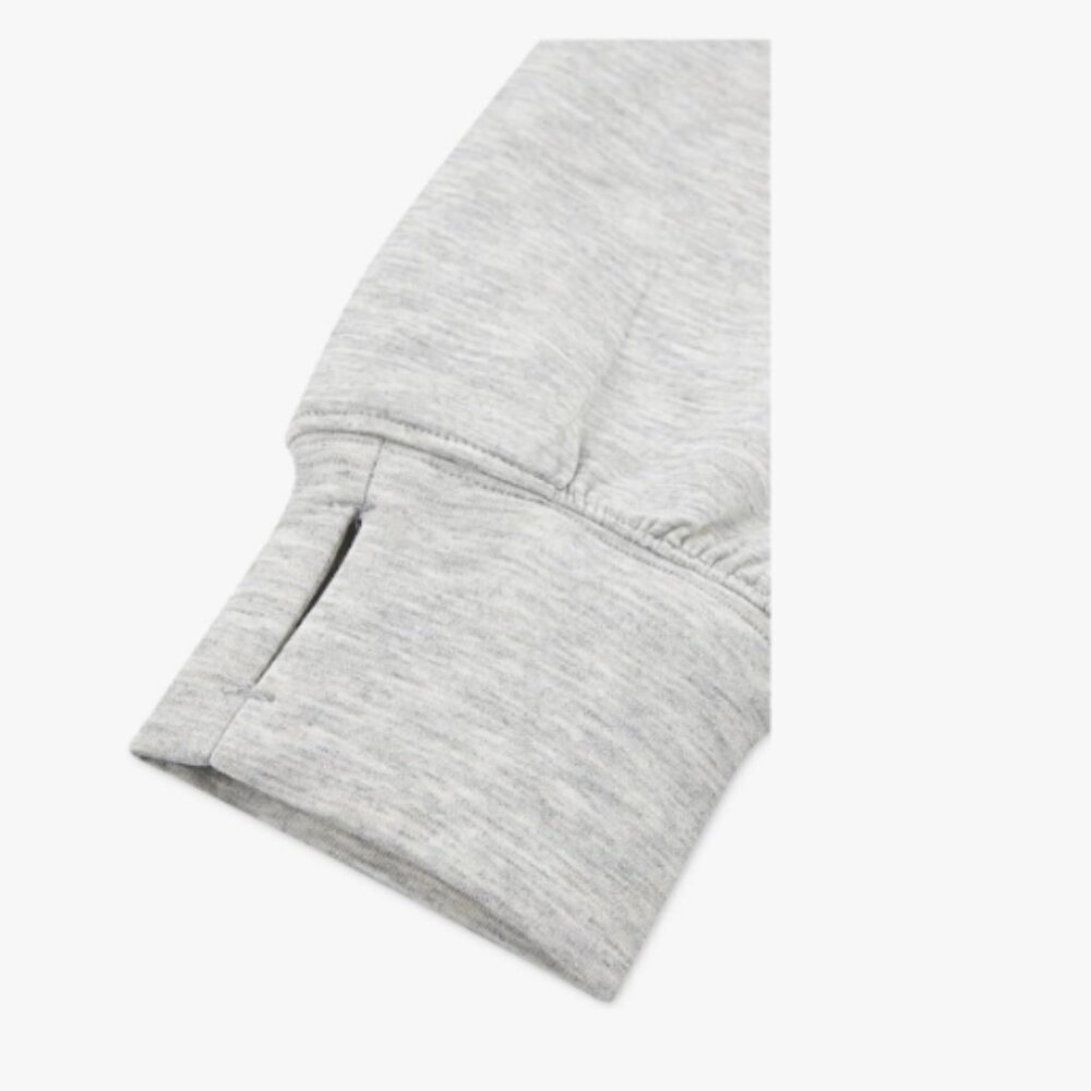 Abercrombie Kids YPB Neoknit Active Kids Zip-Up Hoodie, Heather Gray, Size 11/12 - Picture 3 of 7